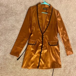 Satin Coat Dress